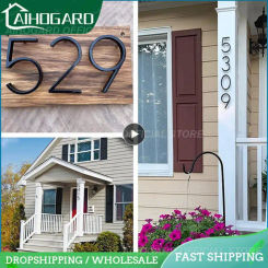 AB Zinc Alloy 5inch Modern House Number Casa Exterior House Number Address House Door Sign House Number Outdoor