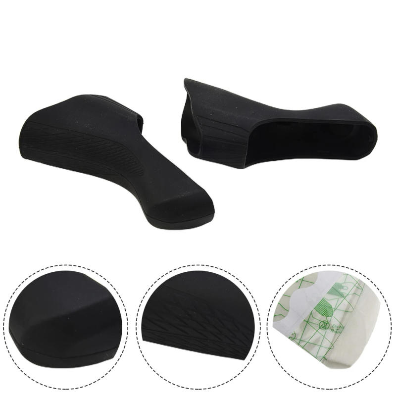 Description Picture 3 of item1 Pair Bracket Covers Road Bike Shifters Protective Hoods Gear Shift Covers For Shimano-ST-6800/5800/4700/4703 Bike Parts Black