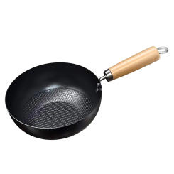 Wok Saute Pan with Handle Woks for Electric Stove Chinese Frying Small Cooking Utensils