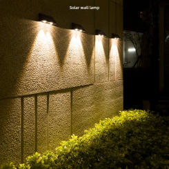 Solar Wall Lamp Home Outdoor Light Waterproof Wall Washer Light Up and Down Balcony Garden Layout Decorative Courtyard Light