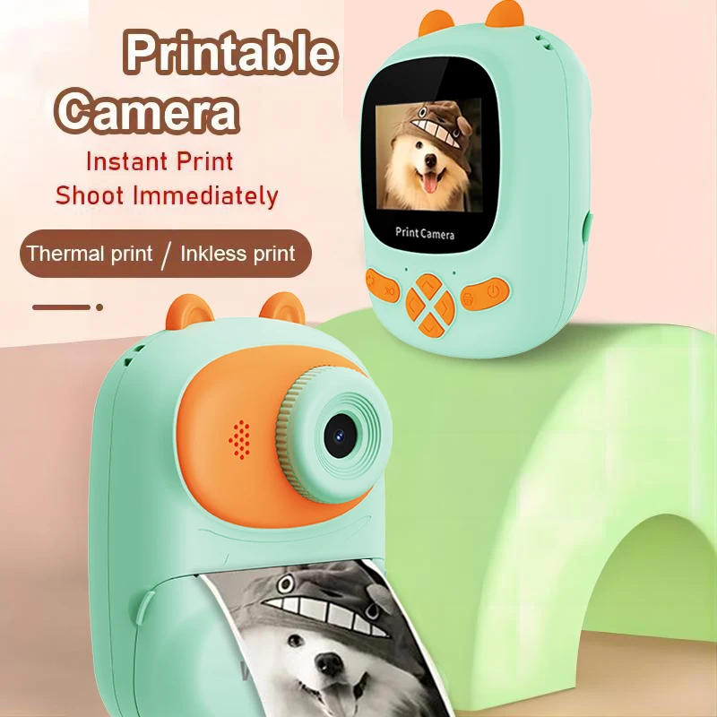 Description Picture 3 of itemW&O Q2 1080P 48MP Children Instant Photo Camera Cute Mini Portable Film Printer HD Vlog Shooting Camera Video Record Kids Gift