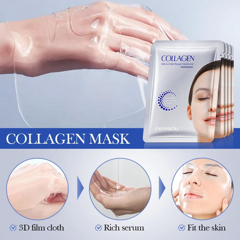 Description Picture 4 of itemCollagen Anti-Wrinkle Face Mask Premium Hydrating & Firming Treatment For Youthful Glow Luxury Face Mask Beauty Skincare