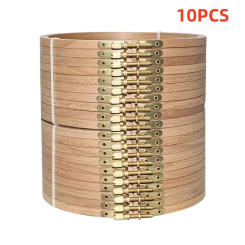 10pcs/Lot Dia 3-12inch Round Embroidery Hoops Wooden Beech Cross Stitch frame Hoops Craft Embroidery Tools