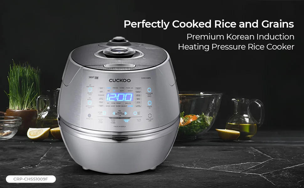 Description Picture 6 of itemElectric Induction Heating Rice Pressure Cooker 10 Cup Full Stainless Steel Interior with Non-Stick Coating-3-Language Vo
