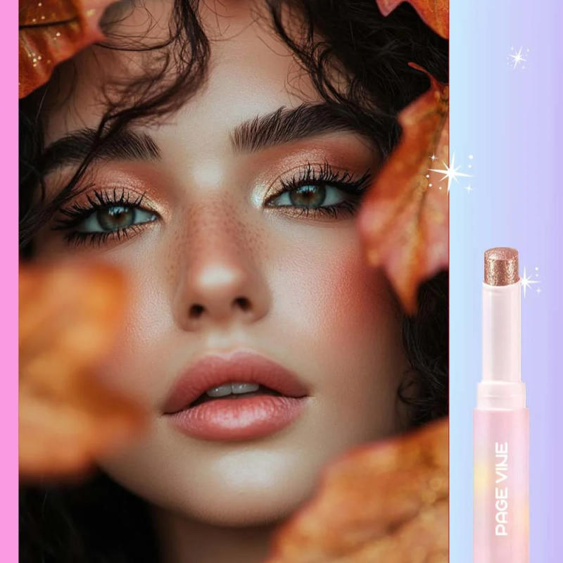 Description Picture 4 of itemJelly Eyeshadow Highlight Stick, Glitter Shimmer Long-Lasting High Pigment, Valentine's Day Party Beach Travel Holiday