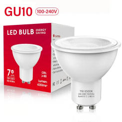 GU10 LED Bulb, 7 Watt Track Bulb, 6500K Cold White, 630 Lumens LED Bulb Replacement MR16 Shape, for Recessed, Track Lighting