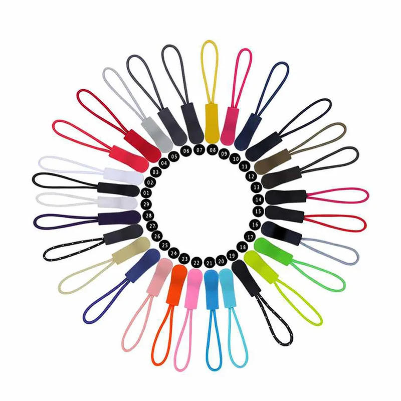 Description Picture 4 of item10pcs/Set Zipper Pull Puller End Fit Rope Tag Replacement Clip Broken Buckle Fixer Zip Cord Bag Suitcase Backpack Zipper Head