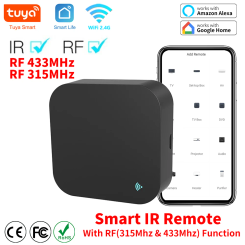Tuya Smart RF IR Remote Control WiFi Smart Home for Air Conditioner ALL TV LG TV Support Alexa,Google Home