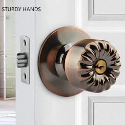 Household Mechanical Door Locks Stainless Steel Interior Spherical Door Handle Lock Hotel Security Door Lock Hardware Supplies