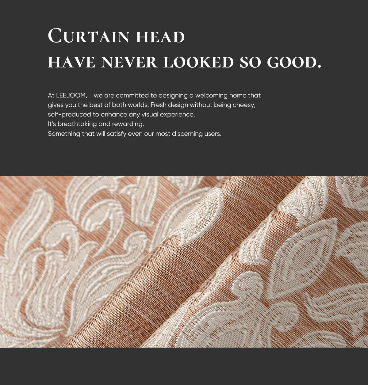 Description Picture 3 of itemLuxury Jacquard Weave Valance for Living Room Pattern Short Curtains Ins Popular Valance Kitchen Window Home Decoration 1 PC