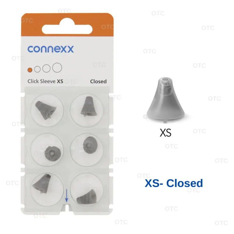 Description Picture 4 of itemSignia Rexton Vibe hearing aid open dome connexx click sleeve closed earbuds for CIC ITC hearing aids hearing aid accessories