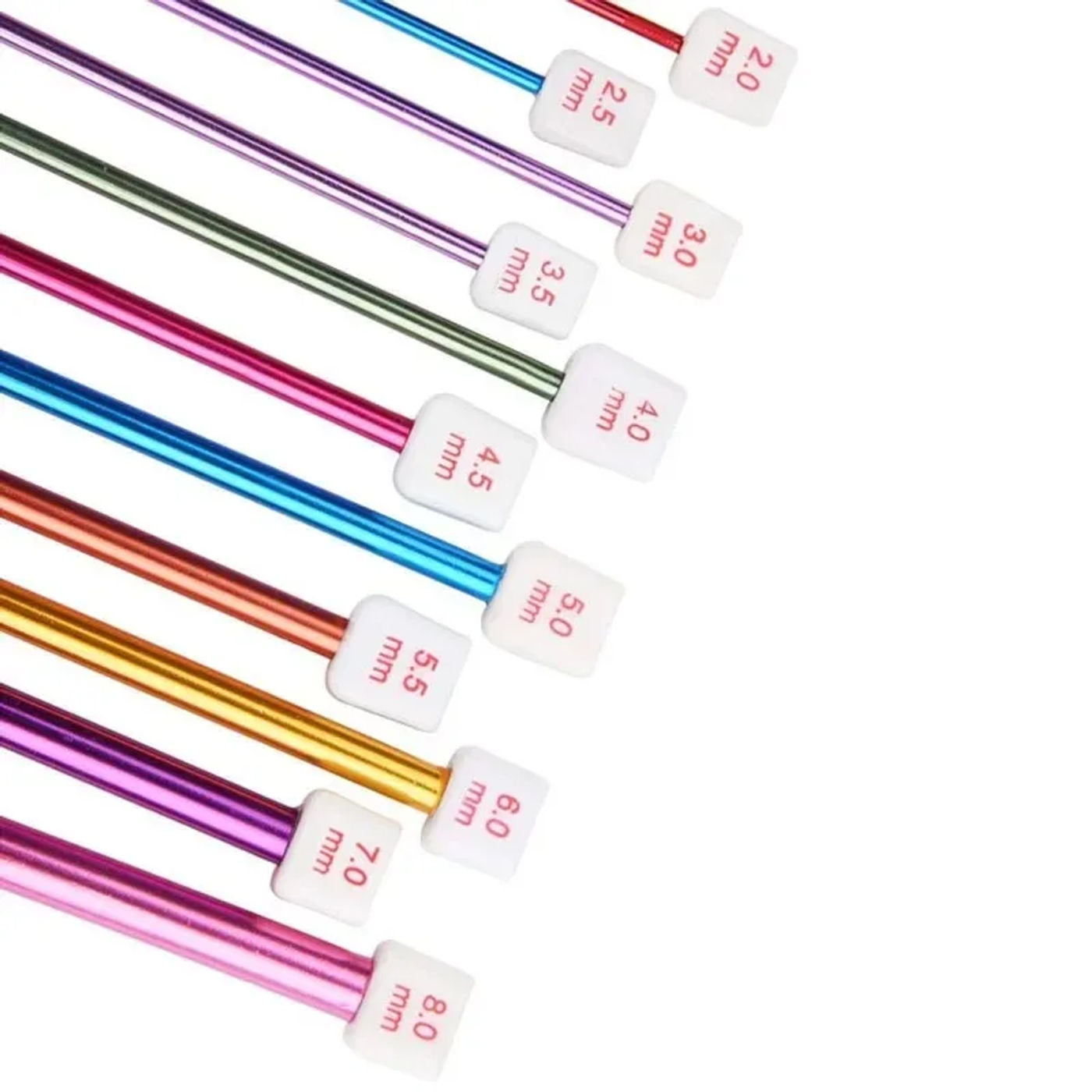 Description Picture 4 of item11 Size Tunisian Afghan Crochet Hooks Multicolor Aluminum Carpet Rug Weave Knitting Needles Hook Multicolour Crochet Hook