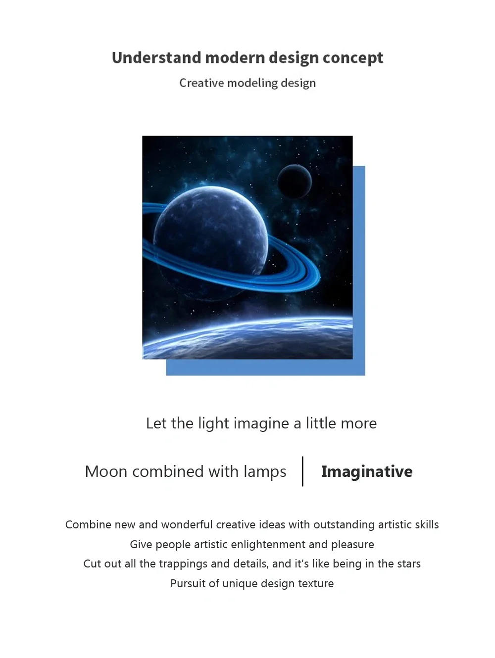 Description Picture 3 of itemNordic LED Wall Lamp Moon Modern Earth Led Wall Lamp Background Bedroom Creative Corridor Round Wall Light Stair Bedroom Lamp