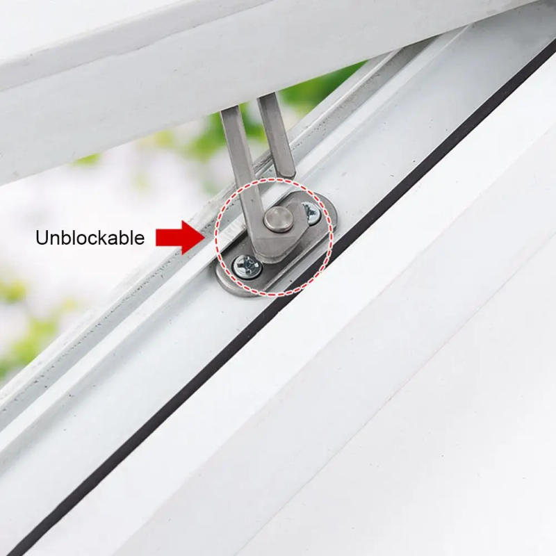 Description Picture 6 of itemAdjustable Window Support Limiter Cabinet Locks Casement Blocking Window Protection Window Hook Latches