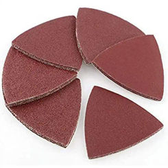3-1/8" Sanding Paper 80mm Triangular Hook & Sandpaper Triangle Fit 3-1/8 Inch Oscillating Multi Tool Sanding Pad Multi Grit