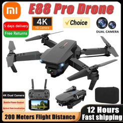 Xiaomi E88Pro RC Drone 4K Professinal With 1080P Wide Angle HD Camera Foldable Helicopter WIFI FPV Height Hold Gift Toy 2024
