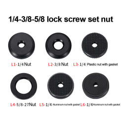 Camera Screw 1/4 3/8 5/8 Screw Nut Hot Shoe Seat Lock Knob Flash Stand Tripod Ballhead Mount Adapter Photography Accessories
