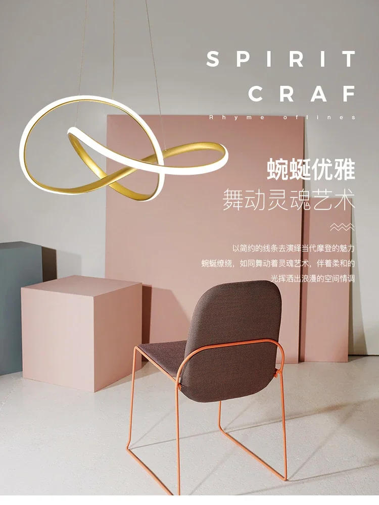 Description Picture 2 of itemNordic Modern Dining Table Pendant Lamp Room Hotel Lamp Dining Room Lamp Home Decorations Restaurant Hanging Lamps For Ceiling