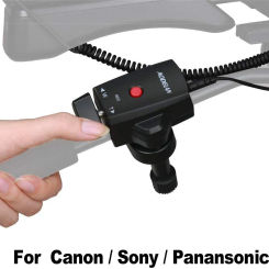 Camcorder Zoom Controller ZC-1 Video Camera Zoom Video Recording Remote Control with 2.5mm Cable for Sony Canon Panasonic