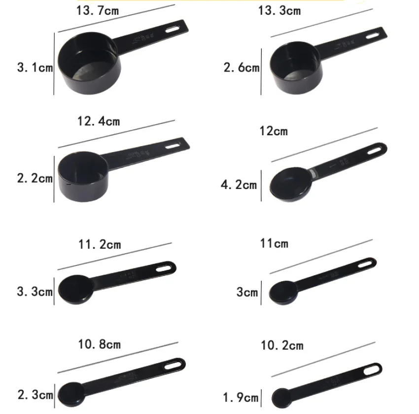Description Picture 2 of item5/10pcs Measuring Tools Kitchen Measuring Spoons Teaspoon Sugar Scoop Cake Baking Flour Measuring Cups Kitchen Measuring Spoons