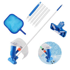 Portable Swimming Pool Vacuum Cleaner Cleaning Tool Disinfect Suction Head Pond Fountain Pool Vacuum Cleaner Brush with Handle