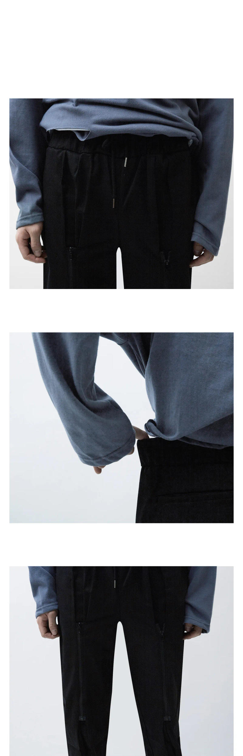 Description Picture 6 of itemMen's Straight Leg Pants Spring And Autumn New Fashion Trend Personality Zipper Slim Everything Big Size Pants