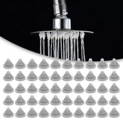 50pcs Shower Head Nozzles Replacement Part Spray Silic  Water Outlet 7.6*8*0.5 Mm High Temperatures Home Improvement Plumbing