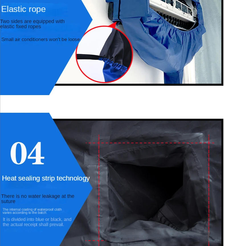 Description Picture 5 of itemAir Conditioning Cover Washing Wall Mounted Air Conditioner Cleaning Protective Dust Cover Clean Tool Suitable for 1-3P Clea Bag