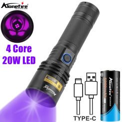 Alonefire SV50 15W 365nm UV Purple Light USB Ultraviolet Lanterna Invisible Torch Pet Stains Cat Moss Lamp Ultra Viole