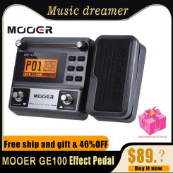 MOOER GE100 pedal Guitar Multi-effects Processor Effect Pedal with Loop Recording Tuning Setting guitar pedal guitar accessories