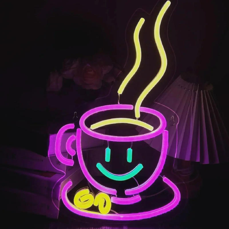 Description Picture 2 of itemCoffee Neon Signs for Wall Decor LED Neon Light Signs with Dimmer Switch USB Coffee Bar Kitchen Home Cafe Office Club