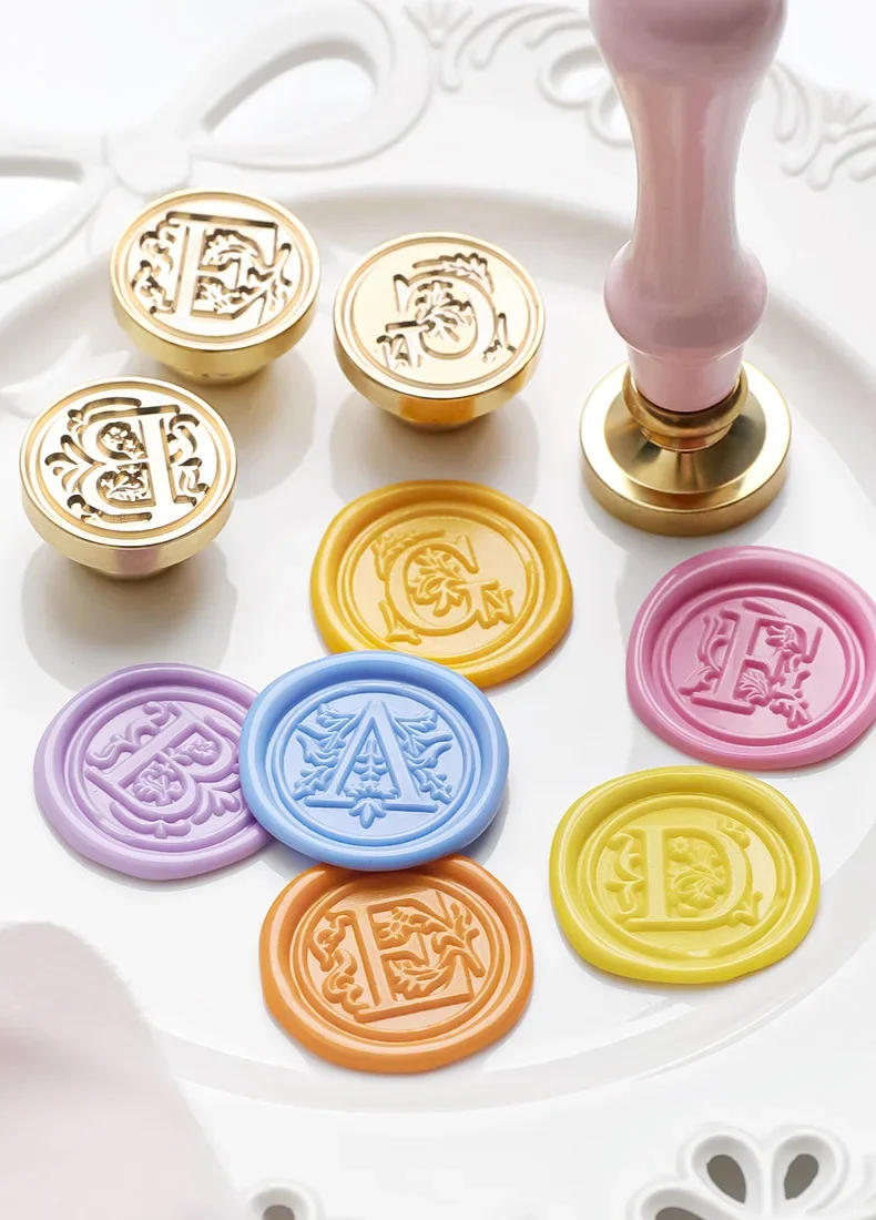 Description Picture 2 of itemSealing wax for stamp Head letter Retro seal kit nail Silicone stamps logo for scrapbooking surgut print set wedding craft soaps