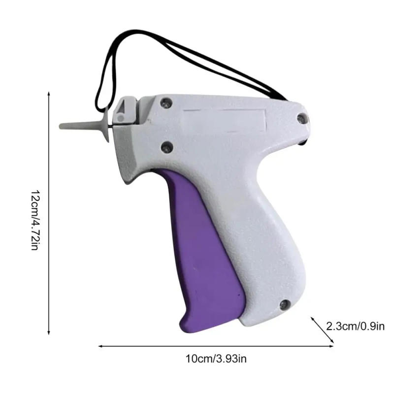 Description Picture 6 of itemClothes Garment Price Label Tagging Tag Gun 6 Needles 1000 White/Black Tag Fasteners Machine Plastic Label Sticker Sewing Tools