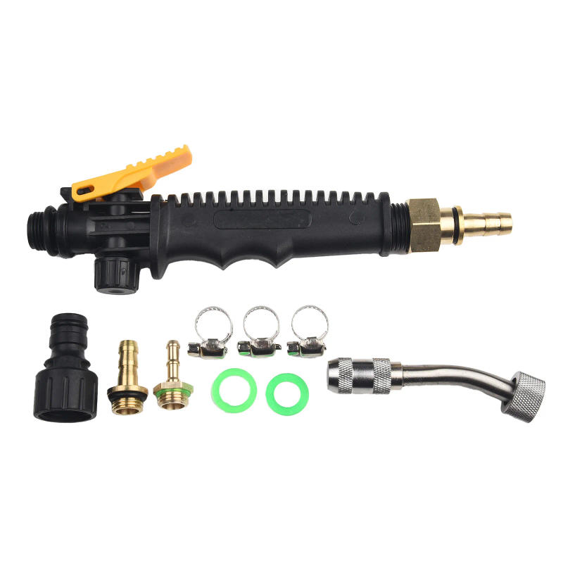 Description Picture 4 of item1 Set Sprayer Wand Replace 1/4 & 3/8 Brass Barb Sprayer Wand 2 Hose Clamp Replacement Spray Bar With Shut-off Valve Sprayer Tool