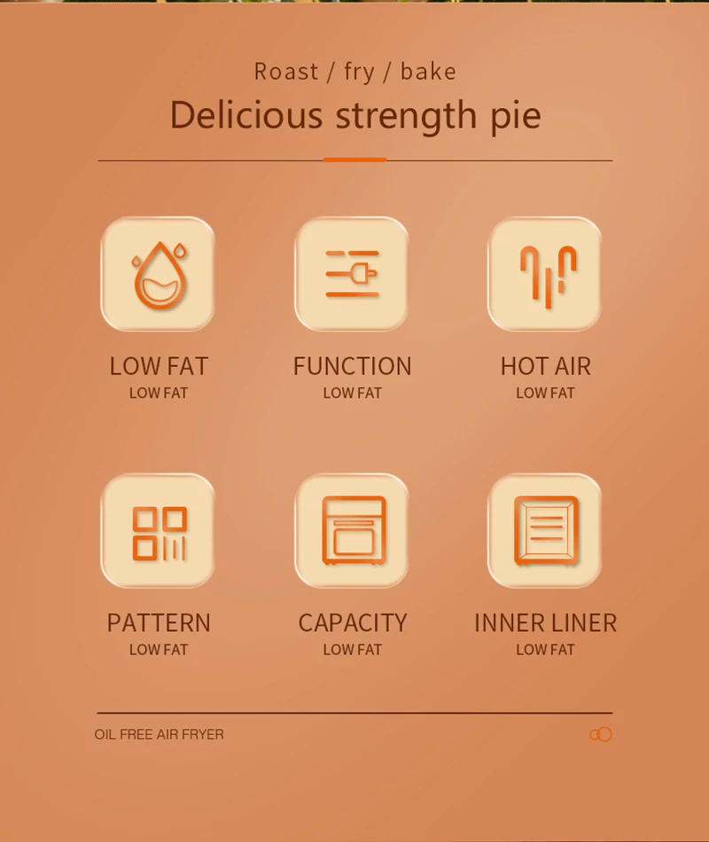 Description Picture 3 of item15L Multifunction Digital Air Fryer Without Oil Electric Oven, Dehydrator, Air Fryer with LED Touch Panel Large Display Window