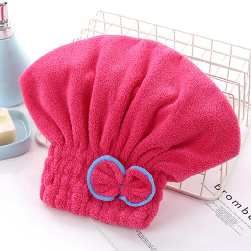 Description Picture 4 of itemShower Cap Hair Hat Hair Turban Microfiber Quick Dry Towel Soft Women Head Wrap Hat Absorption Water High Density