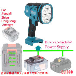 Portable Outdoor Foldable Flashlight LED Lighting Emergency Lamp Night Work Spotlight Torch for Makita 18V Li-ion Battery BL1830