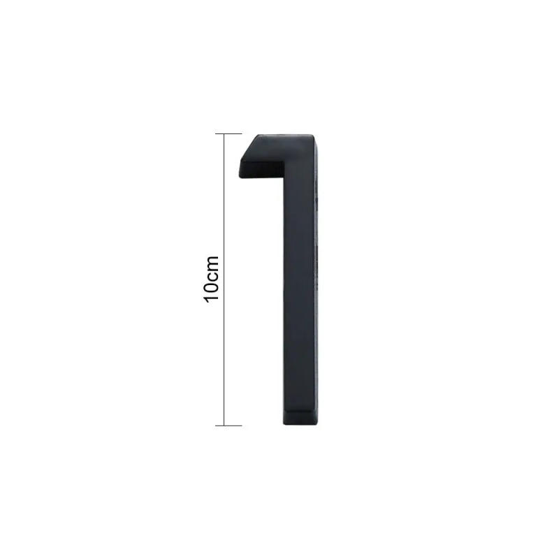 Description Picture 3 of item4inch/10cm Fashion ABS Acrylic Self-Adhesive 0 To 9 Number Plate Sign Numeral Tag Door Label