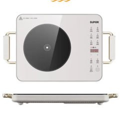 SUPOR Electric Induction Cooker with Ultra-thin Design and Double-ring Temperature Control 2200W High-power Hot Pot Cooktop 220V