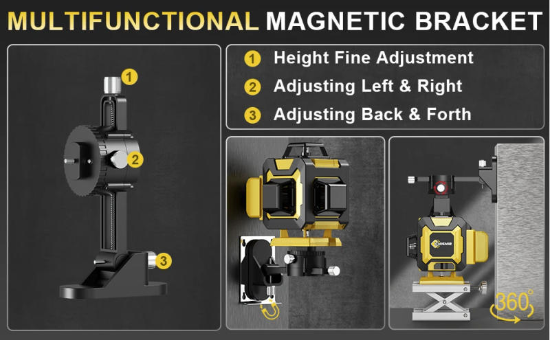 Description Picture 6 of itemCHISHIB Nivel Laser 4D 16 Lines 360°Self-leveling Laser Levels with Suitcase Horizontal Vertical Professional Laser Level Tool