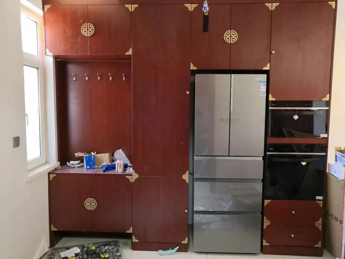 Description Picture 4 of itemChinese Style Cabinet Door Pure Copper Wardrobe Kitchen Handle Brass Round Hollow Drawer Furniture Hardware