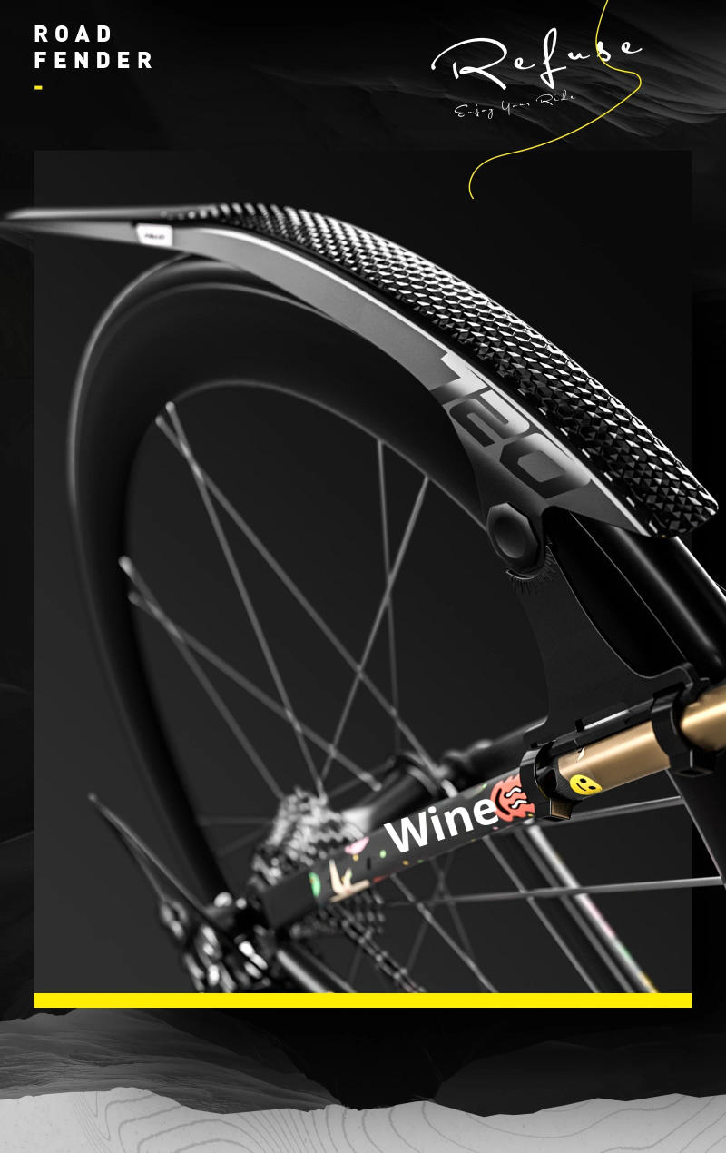 Description Picture 3 of itemENLEE Bicycle Fenders Front/Rear Tire Wheel Fenders Mudguard MTB Mountain Bike Road Cycling Fix Gear Accessories