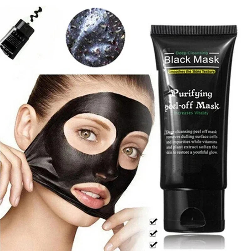 Description Picture 2 of itemBlackhead Remover Mask Facial Shrink Pores Acne Black Head Removal Cream Nose Cleansing Black Peel Off Masks Skin Care New