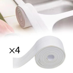 Kitchen Sealing Strip Sealant Tape Toilet PVC Sealant Tool Bathtub Waterproof Corners Kitchen Caulking Tape Bath Sealant Strip