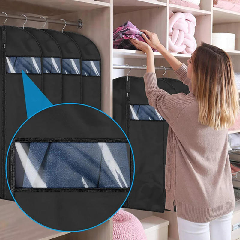 Description Picture 5 of itemDustproof Clothing Covers Waterproof Clothes Dust Cover Coat Suit Dress Protector Hanging Garment Bags Closet Organizer