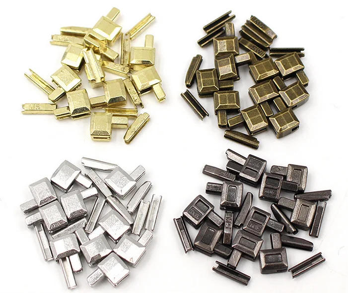Description Picture 4 of item10 Sets 3# 5# 8# Metal Zipper Latch Slider Retainer Insertion Pin Zipper Bottom Zipper Stopper for Metal Zipper Repair