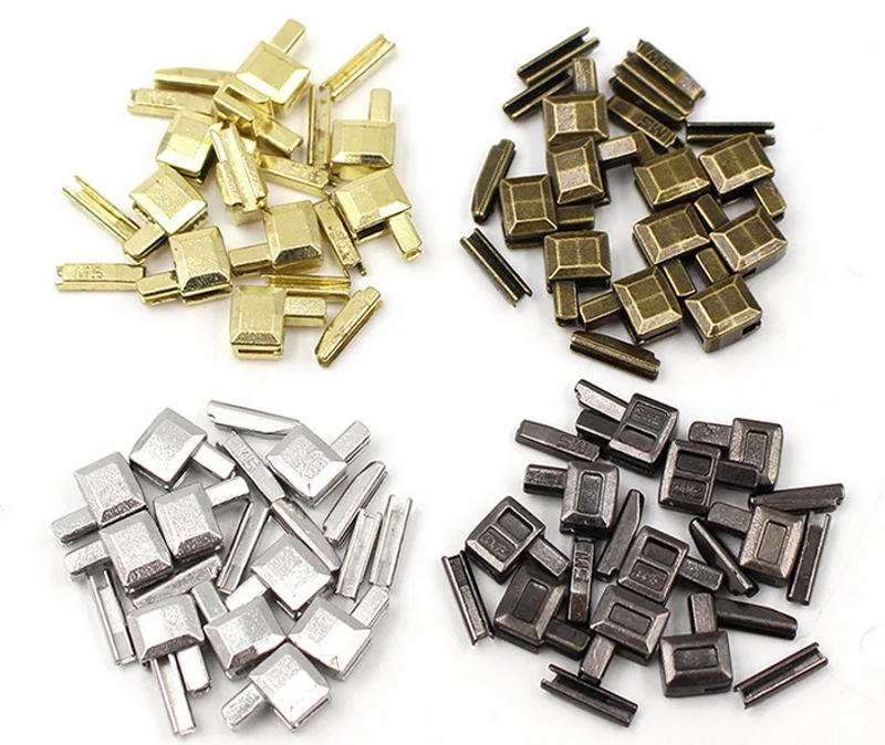 Description Picture 4 of item10 Sets 3# 5# 8# Metal Zipper Latch Slider Retainer Insertion Pin Zipper Bottom Zipper Stopper for Metal Zipper Repair