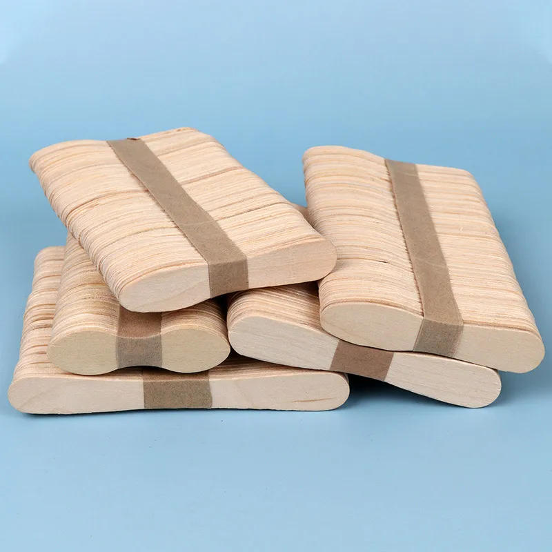 Description Picture 4 of item50/100pcs Ice Cream Wooden Sticks Disposable Popsicle Wooden Sticks Handmade DIY Ice Cream Spoon Hand Craft Art Lolly Cake Stick
