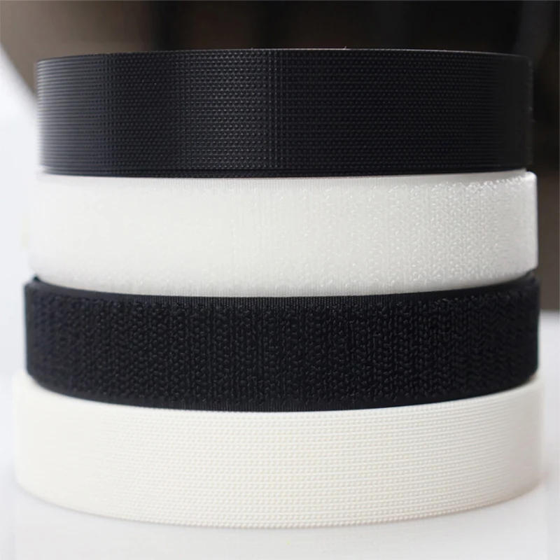 Description Picture 2 of item1M 20/25/30/50/100mm High Quality Strong Adhesive Hook and Loop Fastener Tape Strip Nylon Sticker Hook Loop Sewing DIY No Glue
