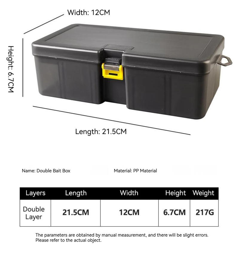 Description Picture 4 of itemFishing Tackle Box Double Layer Large Capacity Lure Tackle Box Fishing Accessories Tool Fake Bait Multifunctional Storage Box